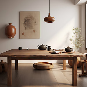 中式茶室高雅室内设计效果图