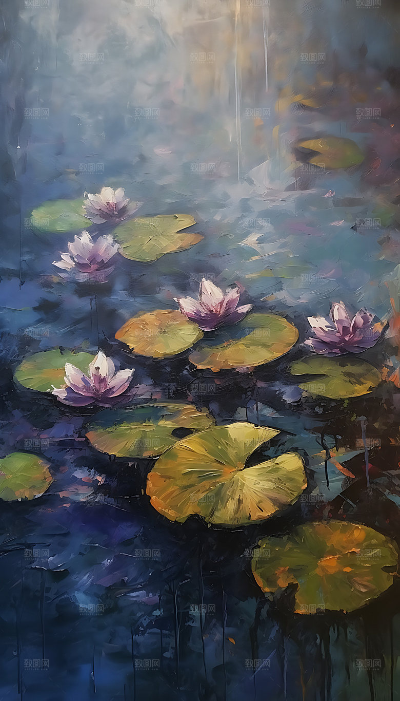 荷花清廉中国风装饰画