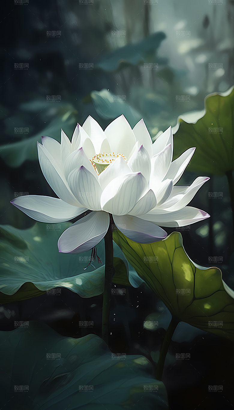 荷花清廉传统装饰画