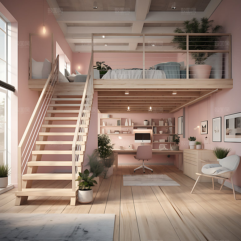 LOFT简约精品效果图