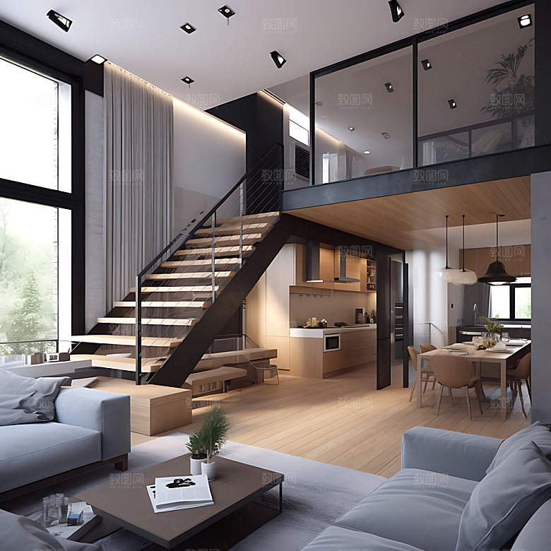 LOFT室内设计精品效果图