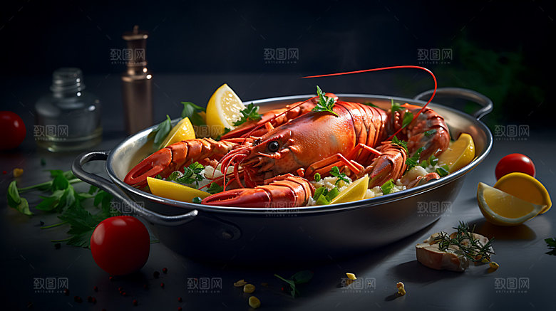 龙虾高清特色摄影图