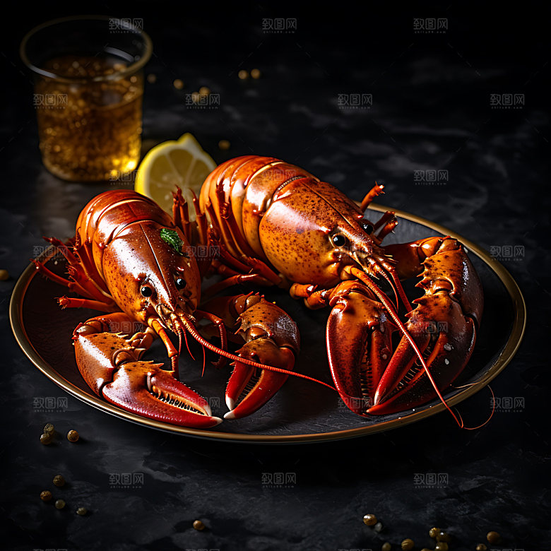 龙虾高清美味摄影图