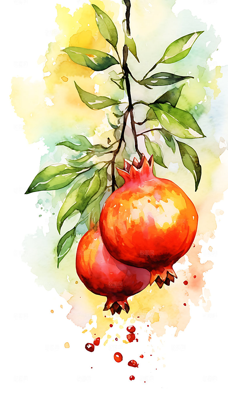 寒露手绘深秋节气插画