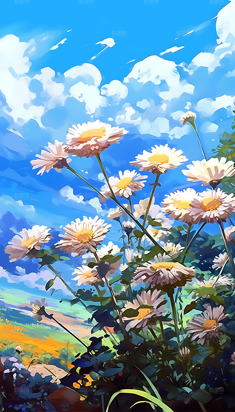 寒露手绘深秋节气插画
