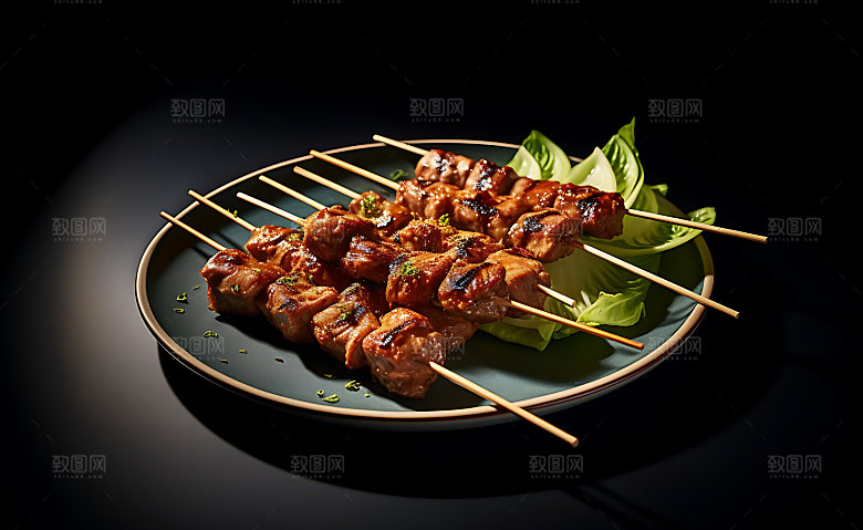 烧烤夏日夏季摄影图