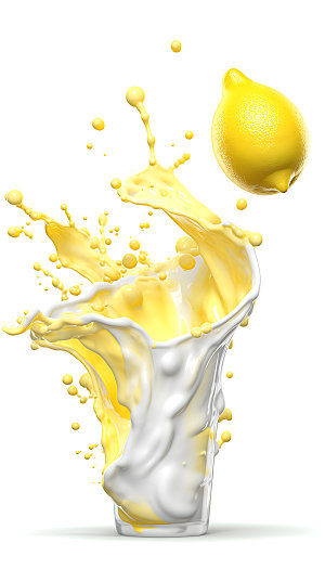 柠檬果汁飞溅饮料商业摄影图