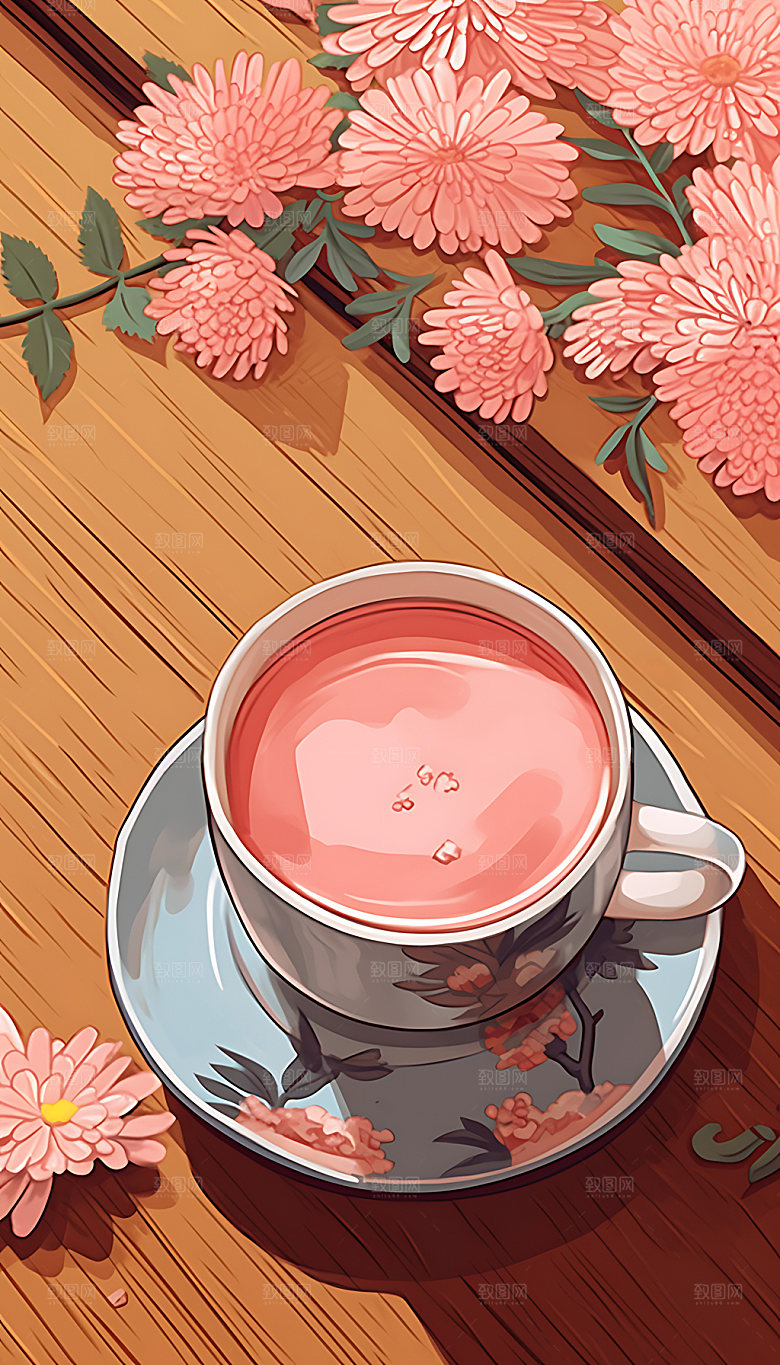 霜降冰雪二十四节气节气插画
