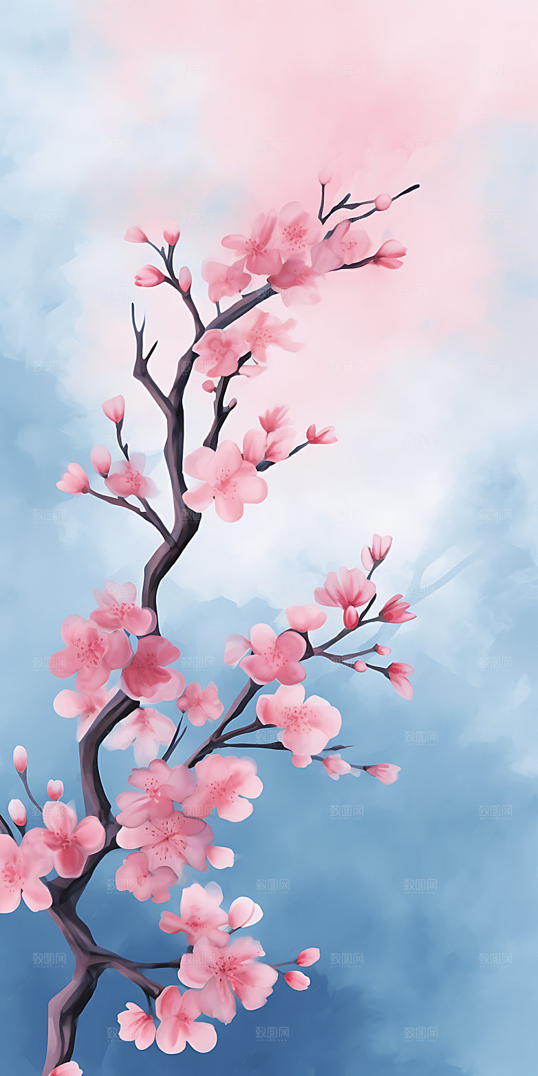 春分清新卡通插画