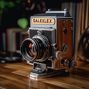 复古相机摄影器材立体模型