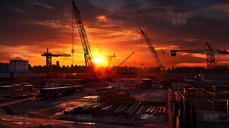 建筑工地城市建造建设摄影图