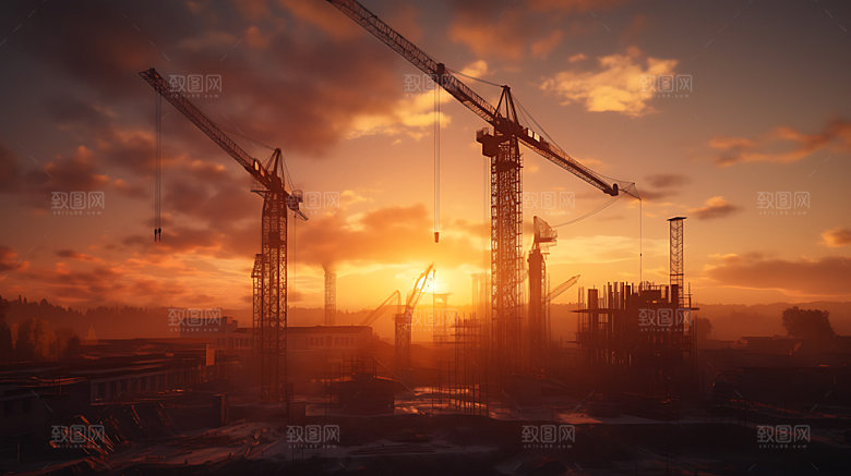 建筑工地城市建造建设摄影图