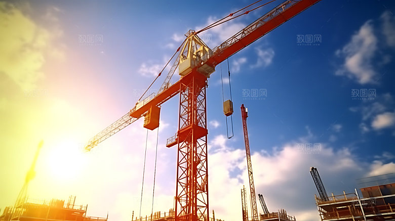 建筑工地建设城市建造摄影图