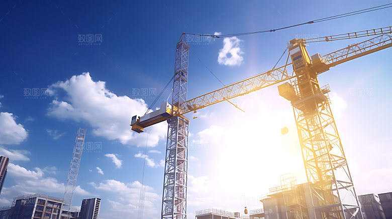 建筑工地高清建设摄影图
