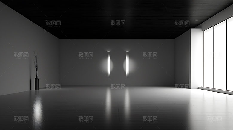 建筑几何立体空间模型