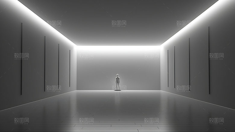 建筑简约设计模型