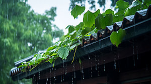 清明雨季高清摄影图