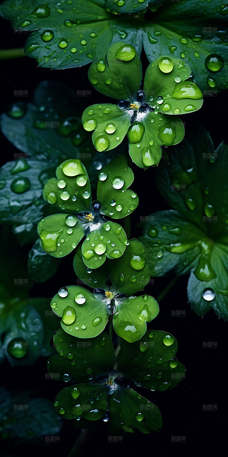 清明烟雨雨季摄影图