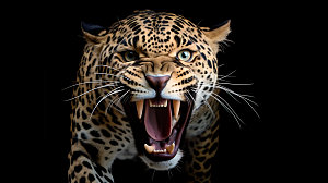 豹子自然猫科摄影图