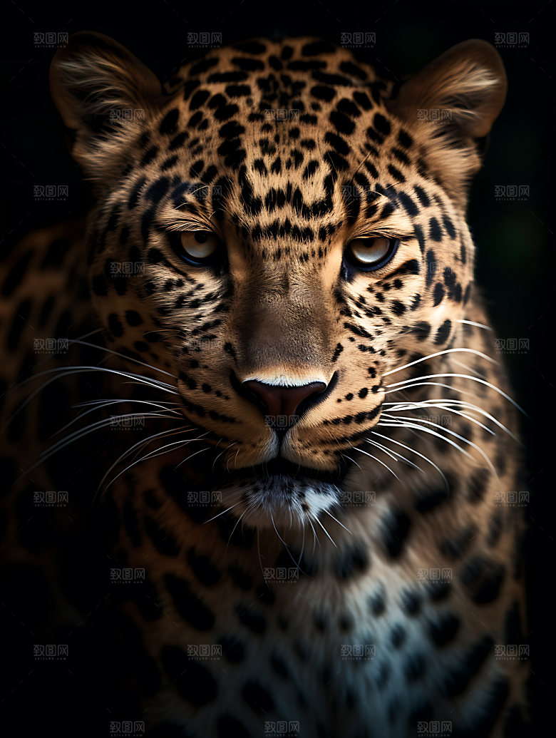 豹子猫科花豹摄影图