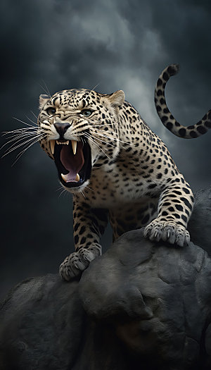 豹子花豹美洲豹摄影图