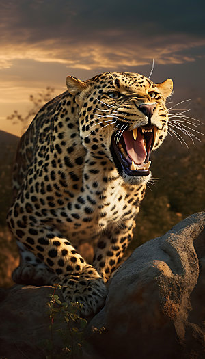 豹子美洲豹高清摄影图