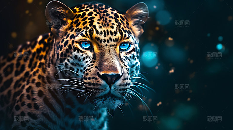 豹子花豹猎豹摄影图