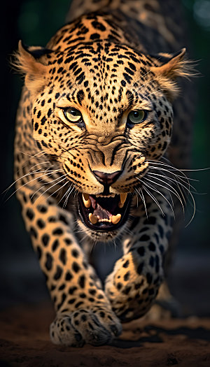 豹子哺乳动物美洲豹摄影图