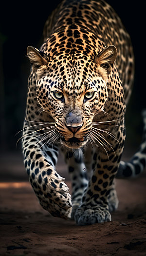 豹子美洲豹野生动物摄影图