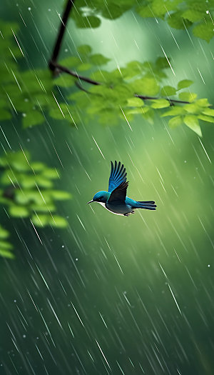 谷雨春天唯美摄影图