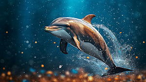海豚环保高清摄影图