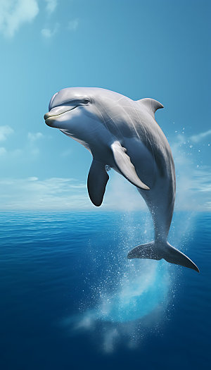 海豚高清环保摄影图
