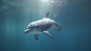 海豚自然海洋生物摄影图