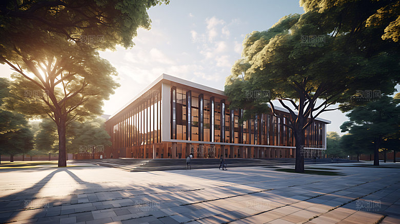 教学楼学院校园建筑效果图