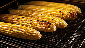 烤玉米美味夏季摄影图