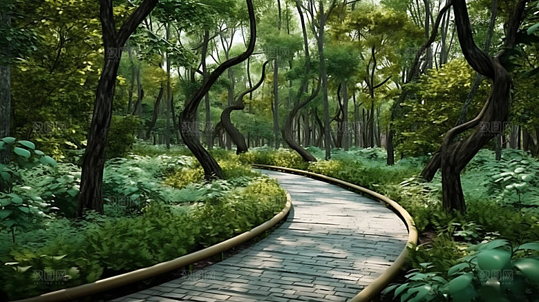 林荫大道高清景区摄影图
