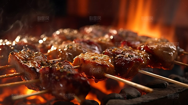 淄博烧烤高清夏季摄影图
