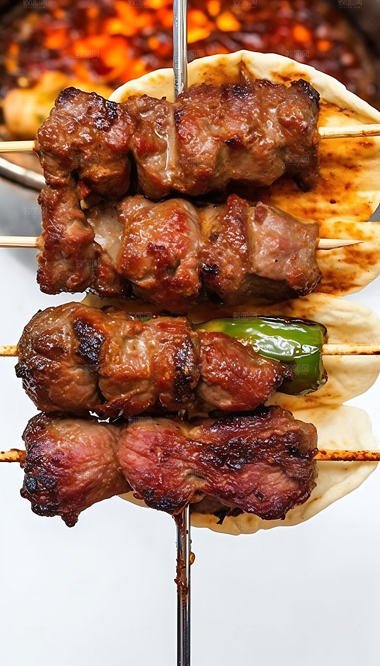 淄博烧烤夏日夏季摄影图