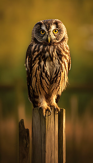猫头鹰自然鸮摄影图