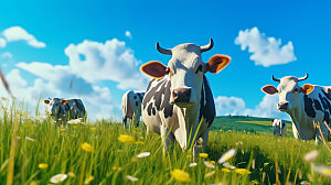 奶牛高清自然摄影图