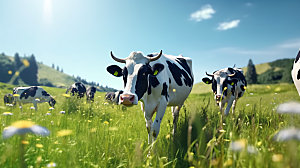 奶牛农场高清摄影图
