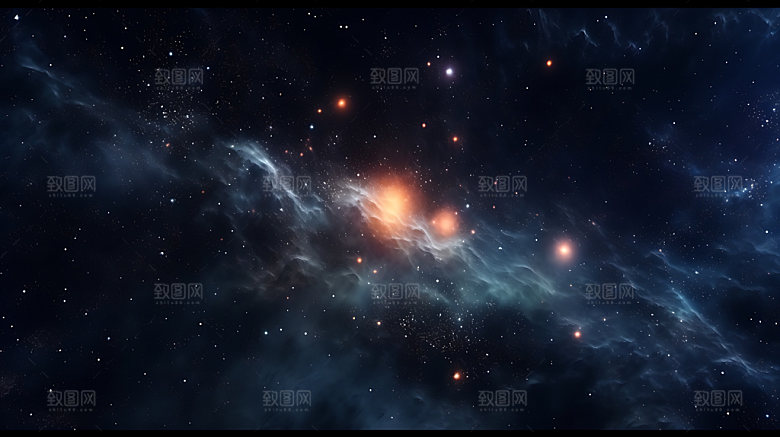 星空云层唯美摄影图