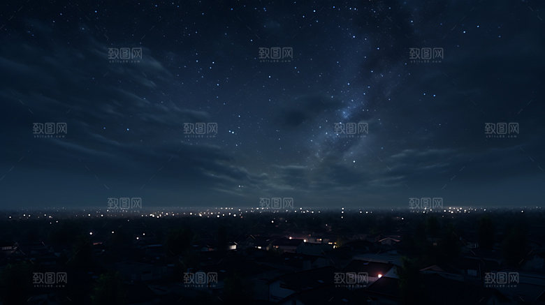 星空高清自然摄影图
