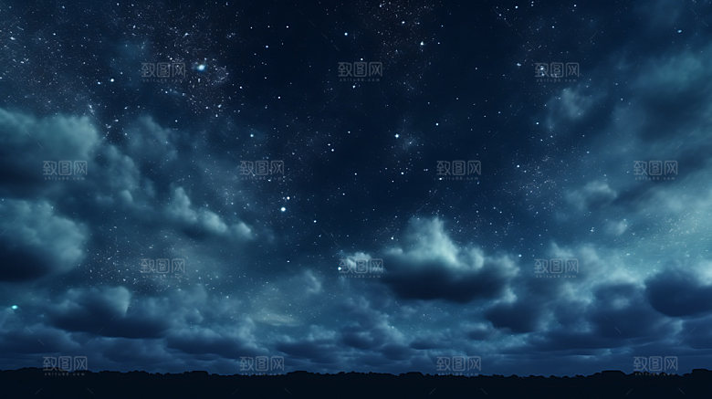星空云层高清摄影图