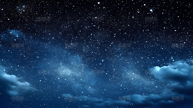 星空夜空风光摄影图