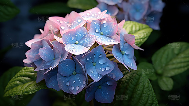 绣球花自然花卉摄影图