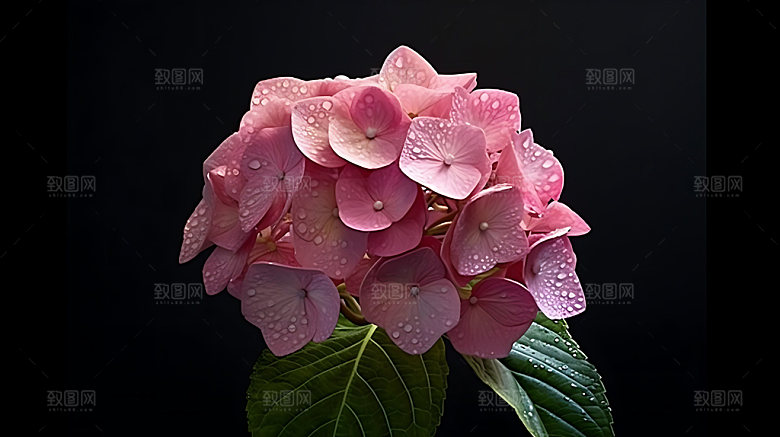 绣球花花卉特写摄影图