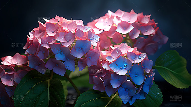 绣球花高清八仙花摄影图