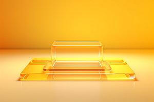 3D玻璃立体展柜效果图