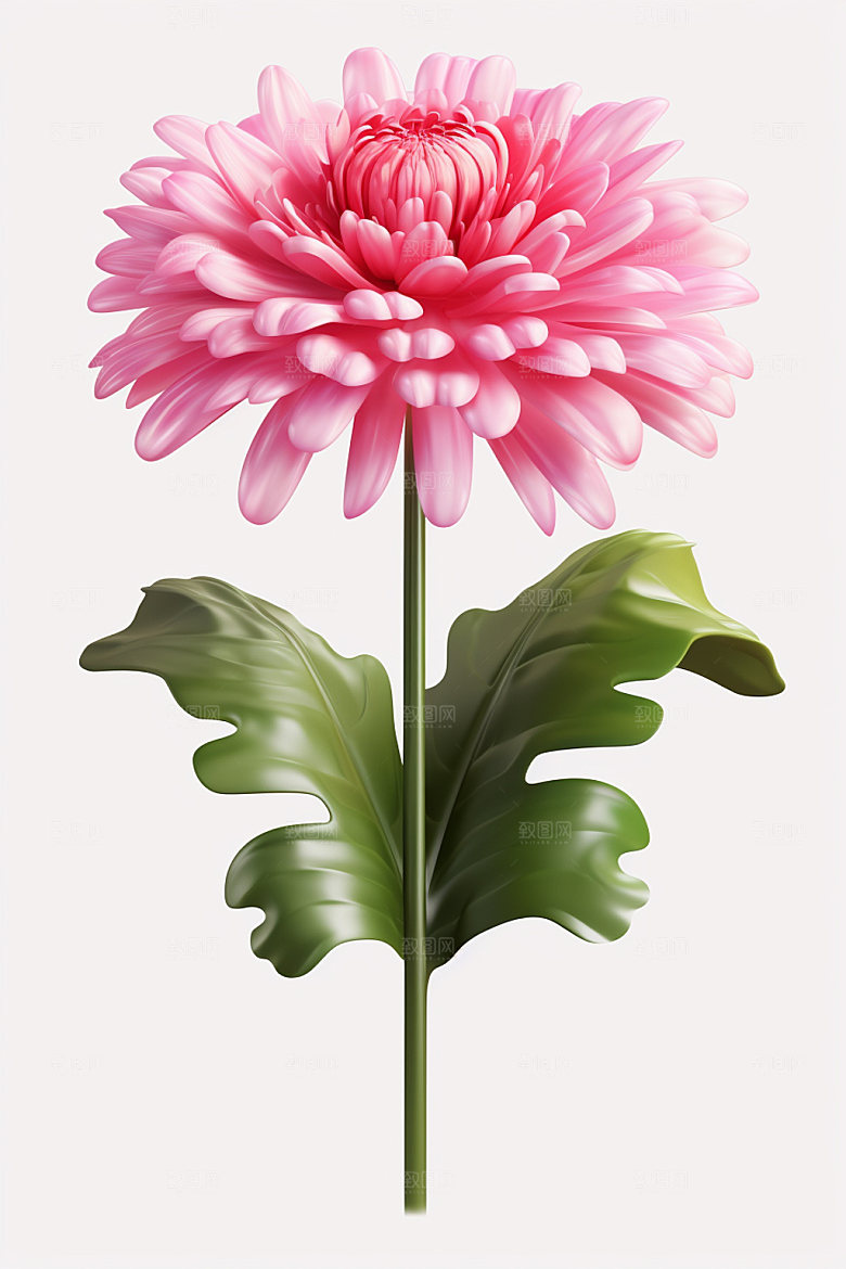 秋季花卉鲜花植物模型